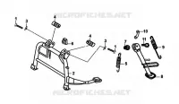 MIDDENSTANDAARD   KICK STARTER ARM voor SYM ORBIT II 125I (AE12W2-EU) (E4) (L7) 2017