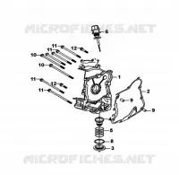 RECHTER CARTERDEKSEL voor SYM ORBIT II 125I (AE12W2-EU) (E4) (L7) 2017