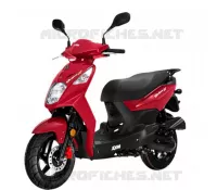 RED (R 010CA) voor SYM ORBIT II 125I (AE12W2-EU) (E4) (L7) 2017