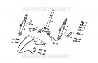 STUURPEN / VOORVORK voor SYM ORBIT II 125I (AE12W2-EU) (E4) (L7) 2017