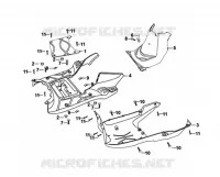 VLOERPANEEL / CENTER COVER voor SYM ORBIT II 125I (AE12W2-EU) (E4) (L7) 2017