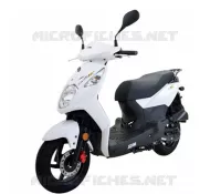 WHITE (WH 8018P) voor SYM ORBIT II 125I (AE12W2-EU) (E4) (L7) 2017