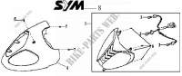 VOORLICHT voor SYM SHARK 125 DUAL DISK (HS12W1-6) (K2-K4) 2004