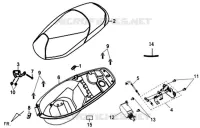 BAGAGEBOX voor SYM SYMPHONY 125 (AY12W1-T) (L1) 2011
