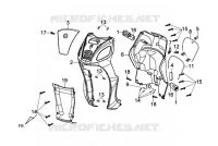 FRONT COVER ASSY voor SYM SYMPHONY 125 (AY12W1-T) (L1) 2011
