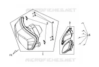 KOPLAMP COMPLEET voor SYM SYMPHONY 125 (AY12W1-T) (L1) 2011