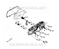 LINKER CARTERDEKSEL voor SYM SYMPHONY 125 (AY12W1-T) (L1) 2011