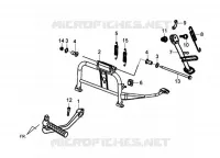 MIDDENSTANDAARD voor SYM SYMPHONY 125 (AY12W1-T) (L1) 2011
