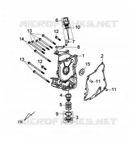 RECHTER CARTERDEKSEL voor SYM SYMPHONY 125 (AY12W1-T) (L1) 2011