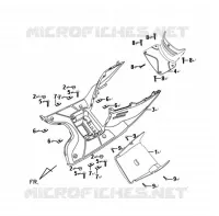 VLOERPANEEL voor SYM SYMPHONY 125 (AY12W1-T) (L1) 2011