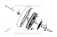 VOORWIEL ASSY voor SYM SYMPHONY 125 (AY12W1-T) (L1) 2011