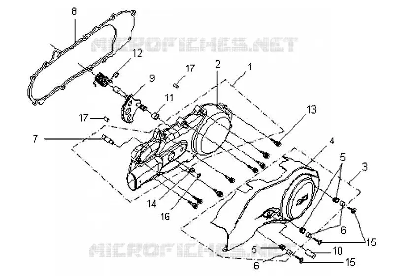LINKER CARTER SYM scooter 125 2006 VS 125 (HA12A6-4)  VS 125 (HA12A6-4)