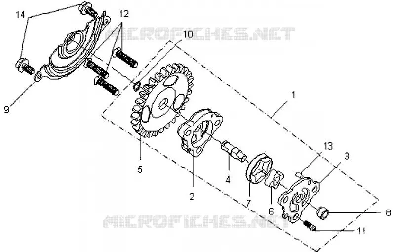 OLIEPOMP SYM scooter 125 2007 VS 125 (HA12A6-4)  VS 125 (HA12A6-4)