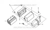 BATTERY - TOOL BOX  125 sym-motorfietsen 2012 VS 125S (HV12WD-6) 38