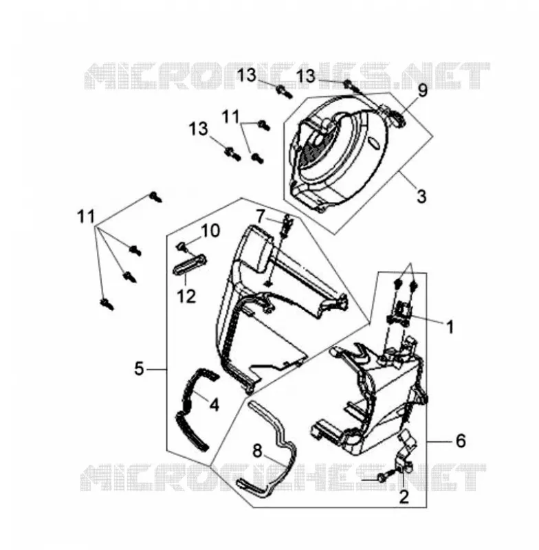 KUIP SYM scooter 125 2011 VS 125S (HV12WD-6)  VS 125S (HV12WD-6)