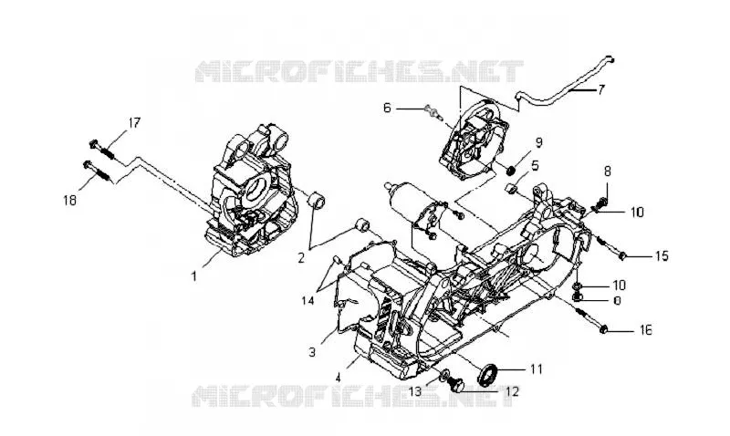 RECHTER CARTER - LINKER CARTER SYM scooter 125 2011 VS 125S (HV12WD-6)  VS 125S (HV12WD-6)