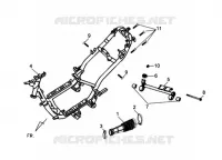 FRAME BODY COMP   MOTOR HANGER LINK voor SYM SYMPLY 150 (AV15W1-5) (L1) 2021