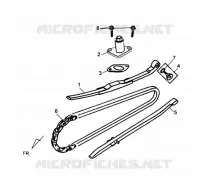 NOK KETTING   SPANNER voor SYM SYMPLY 150 (AV15W1-5) (L1) 2021