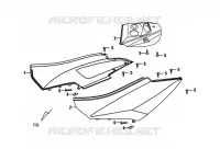RIGHT LEFT BODY COVER voor SYM SYMPLY 150 (AV15W1-5) (L1) 2021