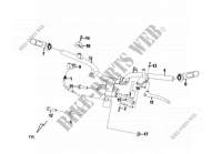 CABLE SWITCH HANDLE LEAVER voor SYM MASK 50 (XE05W1-IT) (L7-L9) 2017