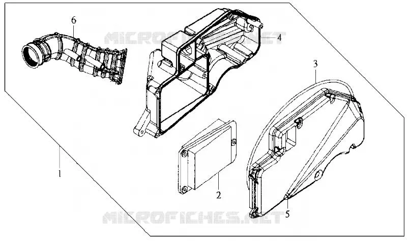 AIR FILTER SYM scooter 200 2008 HD 200 (LH18W-6)  HD 200 (LH18W-6)