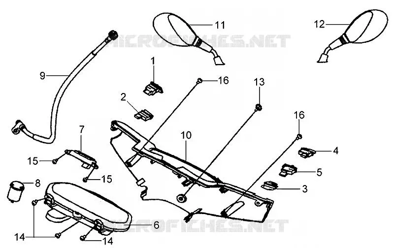 METER - SPIEGELS SYM scooter 200 2005 HD 200 (LH18W-6)  HD 200 (LH18W-6)