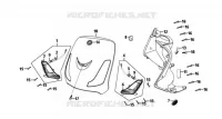 FRONT COVER - FRONT INNER BOX  50 sym-motorfietsen 2014 FIDDLE II 50 (45 KMH) (AF05W-F) (L1-L4) 30