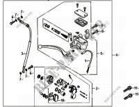 VOORREM HOOFDCILINDER voor SYM GTS 125I ABS (LN12W5-EU) (L4) 2014