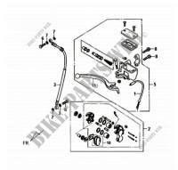 VOORREM HOOFDCILINDER voor SYM JOYMAX 125I ABS (LN12W9-EU) (L4-L5) 2014