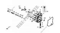 ACHTER CRANK CASE COVER COMP. voor SYM GTS 300I (LN30W7-FR) (L4-L5) 2014