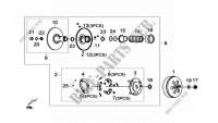 AANGEDREVEN KATROL ASSY voor SYM GTS 300I ABS (LN30W6-FR) (L3) 2013