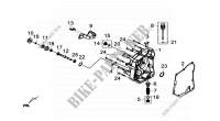 ACHTER CRANK CASE COVER COMP. voor SYM GTS 300I ABS (LN30W7-EU) (L4) 2014