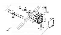 ACHTER CRANK CASE COVER COMP. voor SYM GTS 300I ABS SPORT (LN30WA-EU) (E4) (L7-M0) 2017