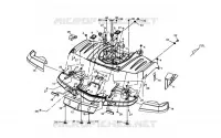 ACHTERSTE KUIP voor SYM QUAD LANDER 300SL (UA30A4-F) (K8) 2008