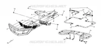 BUMPER   BAGAGEREK voor SYM QUAD LANDER 300SL (UA30A4-F) (K8) 2008