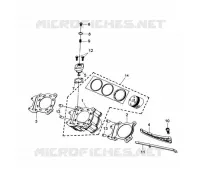 CILINDER voor SYM QUAD LANDER 300SL (UA30A4-F) (K8) 2008