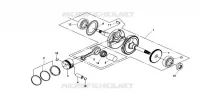 KRUKAS   ZUIGER voor SYM QUAD LANDER 300SL (UA30A4-F) (K8) 2008