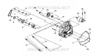 RECHTER CARTER voor SYM QUAD LANDER 300SL (UA30A4-F) (K8) 2008