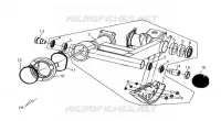 SCHOMMELARM voor SYM QUAD LANDER 300SL (UA30A4-F) (K8) 2008