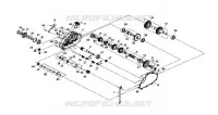 TRANSMISSION voor SYM QUAD LANDER 300SL (UA30A4-F) (K8) 2008