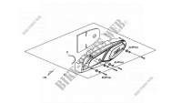 LINKER BUITENKAP voor SYM MAXSYM 400 EFI ABS (LX40A2-6) (L2-L4) 2012