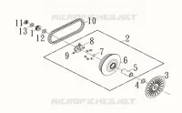 MOVABLE DRIVE FACE  500 sym-motorfietsen 2019 MAXSYM TL 500  (TL47W1-EU) (L9) 17