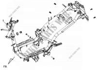 KADER LICHAAM COMP. voor SYM GTS 300I ABS (LN30W7H-FR) (L5) 2015