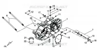 LINKER CARTER  600 sym-motorfietsen 2010 QUADRAIDER 600 (UA60A2-6) (LONG CHASSIS) (L0) 17