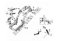 FRAME BODY   ENGINE HANGER voor SYM FIDDLE III 50 (25 KMH) (XA05W5-NL) (E4) (L7-M0) 2017