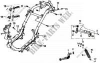 FRAME BODY   ENGINE HANGER voor SYM FIDDLE III 50 (45 KMH) (XA05W1-EU) (L4-L7) 2014