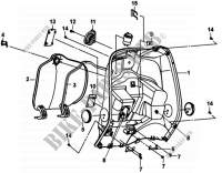 UNDER SEAT BOX voor SYM FIDDLE III 50 (45 KMH) (XA05W1-EU) (L4-L7) 2014