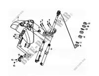 STUURPEN / VOORVORK voor SYM MAXSYM 400 EFI ABS (LX40A2-6) (L2-L4) 2012