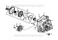 RECHTER CARTER - OLIEPOMP MONTAGE  50 sym-motorfietsen 2018 JET 14 (25 KMH)  (XC05W1-NL) (E4) (L8-M0) 10