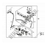 VOORREM HOOFDCILINDER voor SYM MAXSYM 400 EFI (LX40A2-F) (L2) 2012